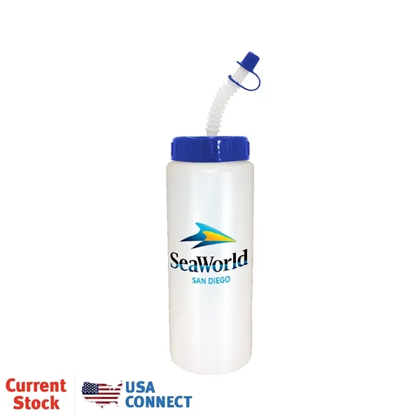 32oz. Sports Bottle With Flexible Straw, Full Color Digital... from ASI 30270 Aakron Line
