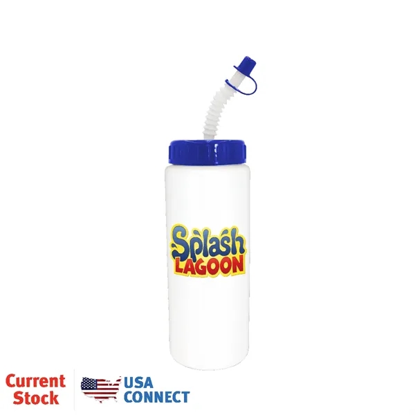 32oz. Sports Bottle With Flexible Straw, Full Color Digital... from ASI 30270 Aakron Line