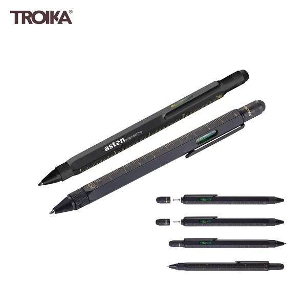 Multi function brass ballpoint pen with 4 different metric ratios.... from ASI 62820 International Merch Concepts / IMC