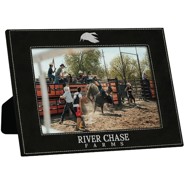10 3/4" x 12 3/4" x 3/8" black leatherette photo frame... from ASI 74601 Calico