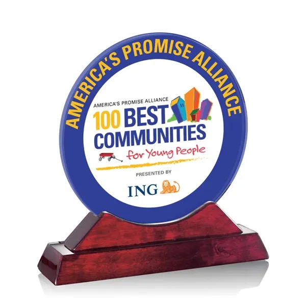 Round award on a piano finished base.... from ASI 84592 St Regis Group / St Regis