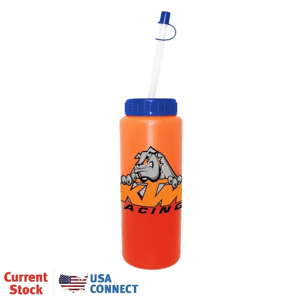 Mood™ 32 oz. Sports Bottle With Flexible Straw, Full Color... from ASI 30270 Aakron Line