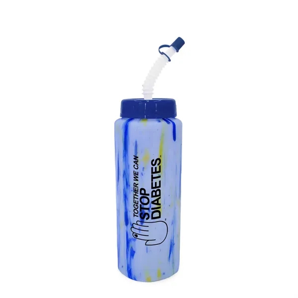 32 oz. Confetti Sports Bottle with Flexible Straw..... from ASI 30270 Aakron Line