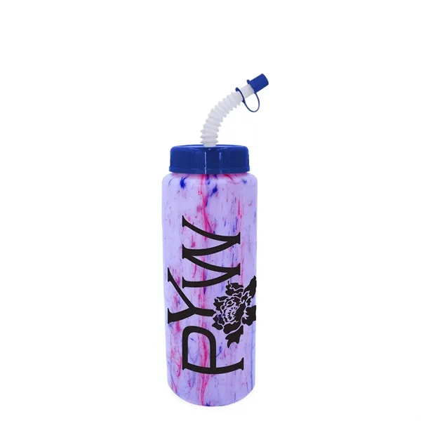 32 oz. Confetti Sports Bottle with Flexible Straw..... from ASI 30270 Aakron Line