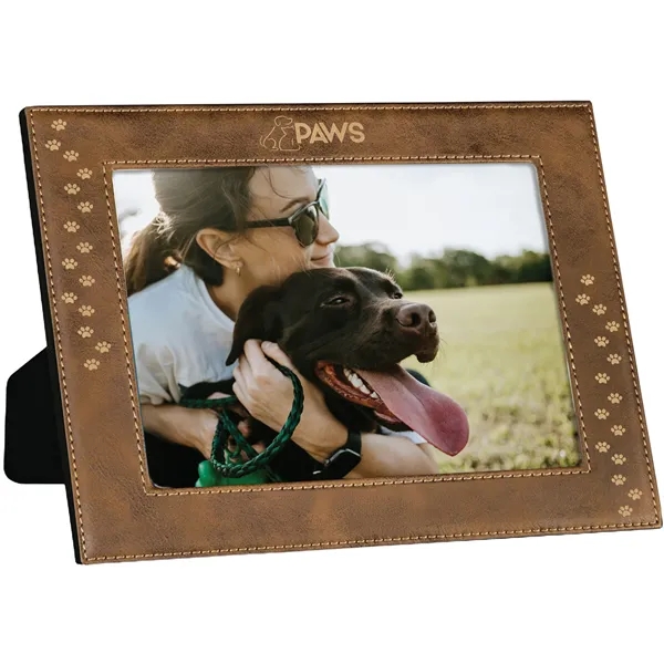 10 3/4" x 12 3/4" x 3/8" rustic leatherette photo frame... from ASI 74601 Calico