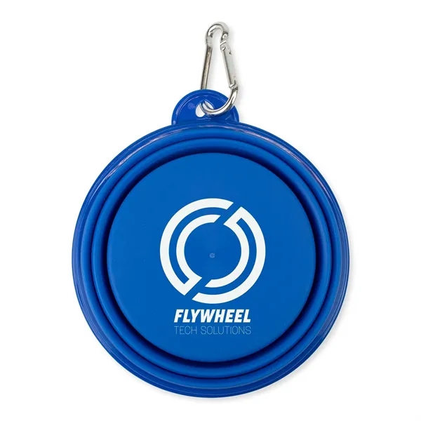 Collapsible Pet Bowl with carabiner to attach to bags.... from ASI 54040 Fey Promo / Mi Line by Fey