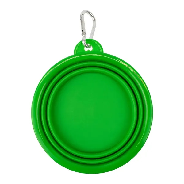 Collapsible Pet Bowl with carabiner to attach to bags.... from ASI 54040 Fey Promo / Mi Line by Fey