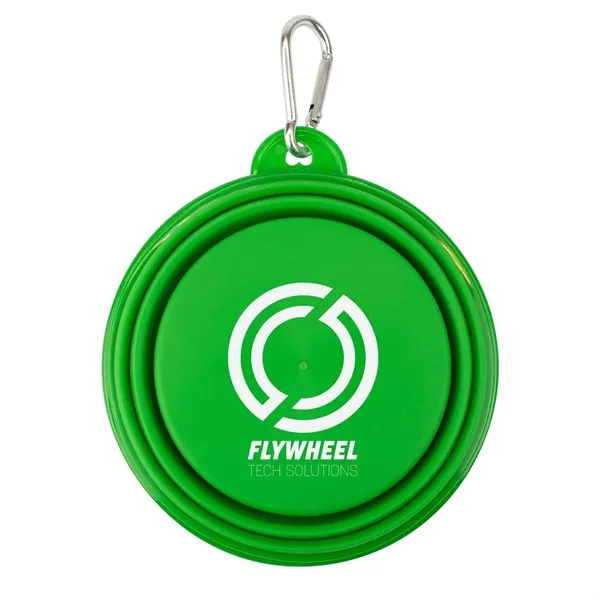 Collapsible Pet Bowl with carabiner to attach to bags.... from ASI 54040 Fey Promo / Mi Line by Fey