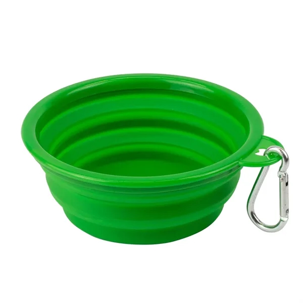 Collapsible Pet Bowl with carabiner to attach to bags.... from ASI 54040 Fey Promo / Mi Line by Fey