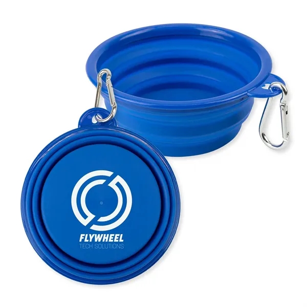 Collapsible Pet Bowl with carabiner to attach to bags.... from ASI 54040 Fey Promo / Mi Line by Fey