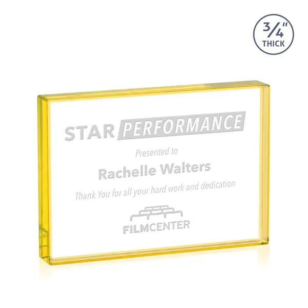 The expertly crafted Verona is a Starfire crystal rectangle award destined... from ASI 84592 St Regis Group / St Regis
