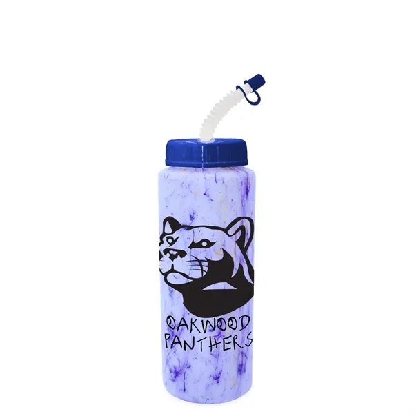 32 oz. Confetti Sports Bottle with Flexible Straw..... from ASI 30270 Aakron Line