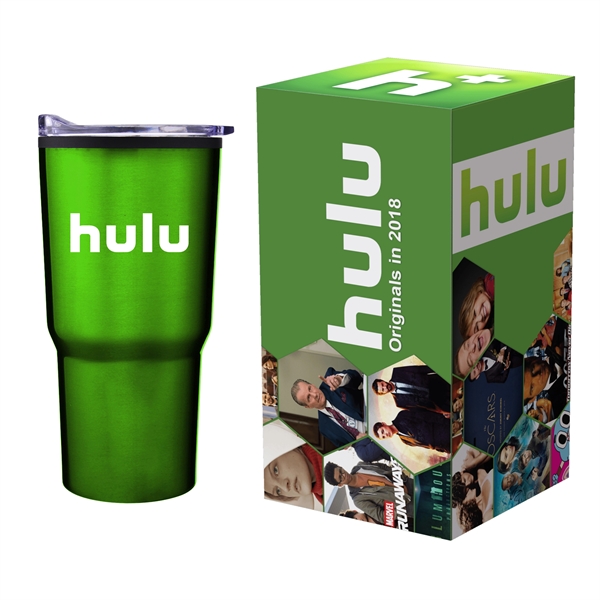 3.5" x 3.5" x 6.938" 20-ounce insulated stainless steel tumbler in... from ASI 90807 Tekweld