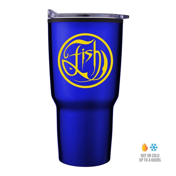 3.5" x 3.5" x 6.938" 20-ounce insulated stainless steel tumbler in... from ASI 90807 Tekweld