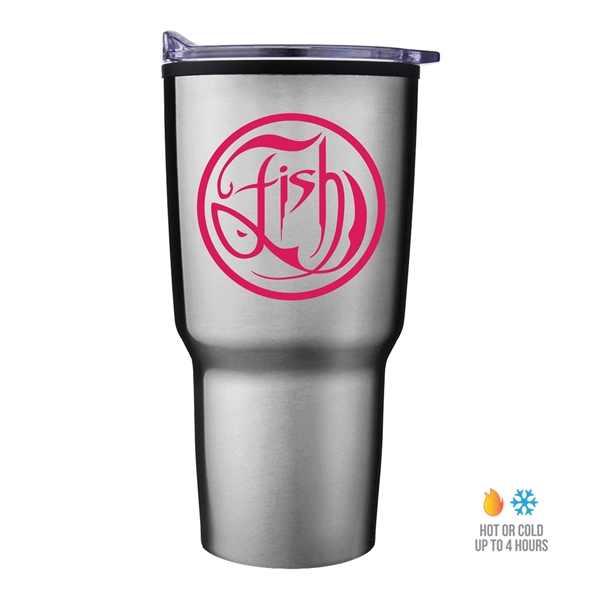 3.5" x 3.5" x 6.938" 20-ounce insulated stainless steel tumbler in... from ASI 90807 Tekweld