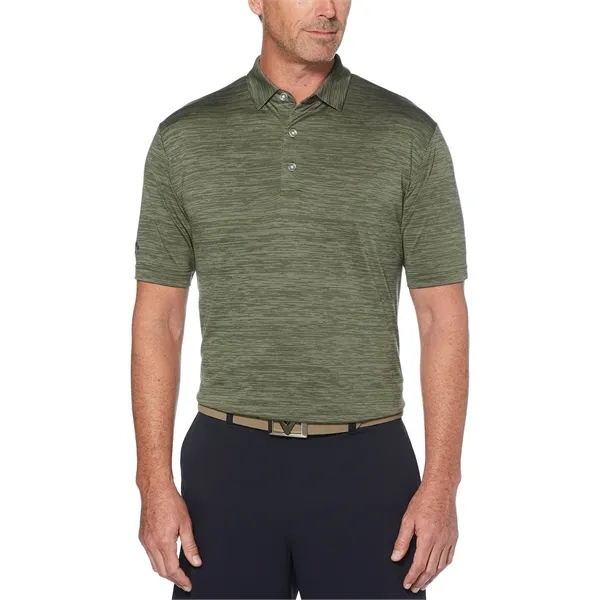 Men's Broken Stripe Polo UV Repel technology keeps skin safe from... from ASI 38120 Ball Pro / Diversified Quality Kitchenware / Branded Apparel Designs