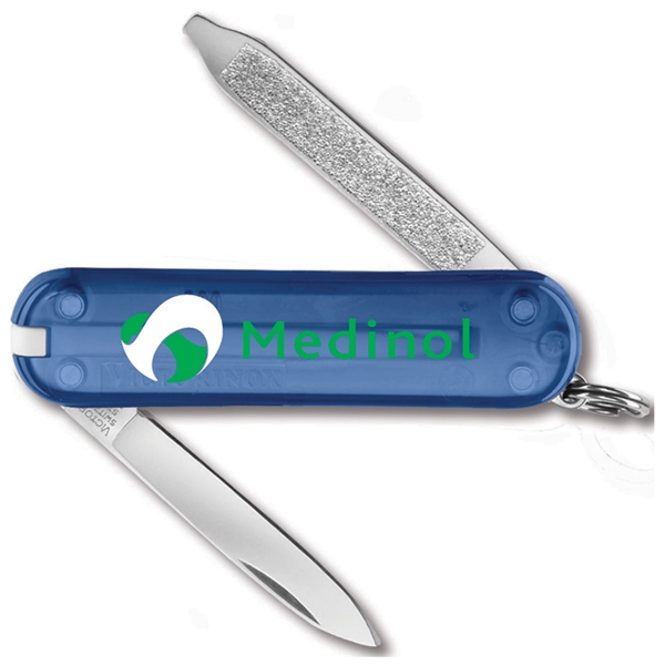 A multifunction tool that features a blade, nail file with screwdriver,... from ASI 46170 Compass Industries Inc