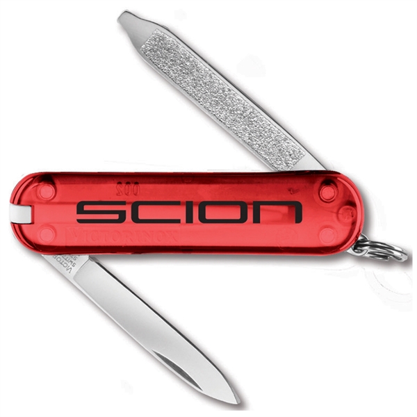 A multifunction tool that features a blade, nail file with screwdriver,... from ASI 46170 Compass Industries Inc