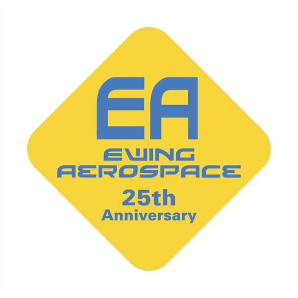 2 1/4" x 2 1/4" diamond decal made of yellow vinyl... from ASI 56950 Gill Studios Inc / Gill-Line®