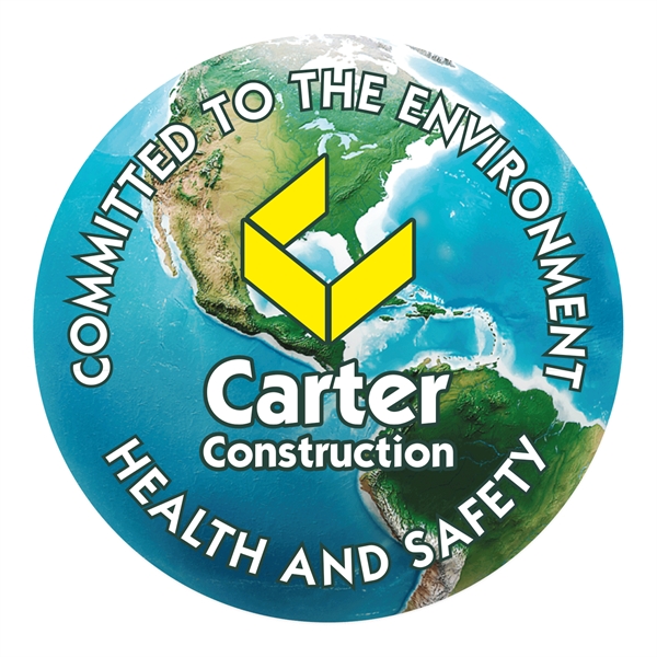 2 1/2" diameter round decal made of white vinyl in popular... from ASI 56950 Gill Studios Inc / Gill-Line®