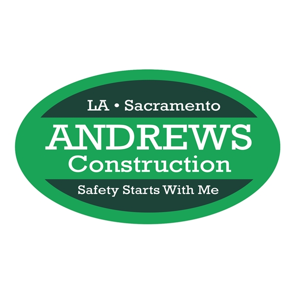 1 3/4" x 3" decal with oval shape made of white... from ASI 56950 Gill Studios Inc / Gill-Line®