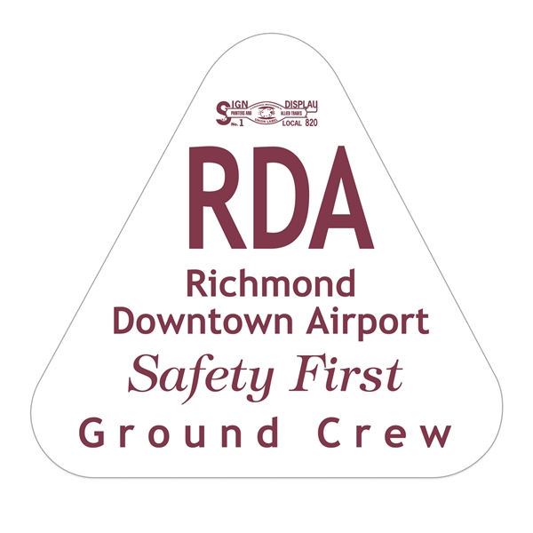 2 1/8" x 2 1/4" decal with triangle shape made of... from ASI 56950 Gill Studios Inc / Gill-Line®