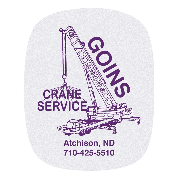 2" x 2 1/2" white light reflective rounded rectangle decal offered... from ASI 56950 Gill Studios Inc / Gill-Line®