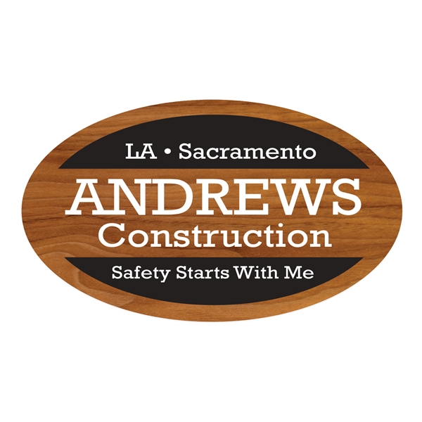 1 3/4" x 3" decal with oval shape made of white... from ASI 56950 Gill Studios Inc / Gill-Line®