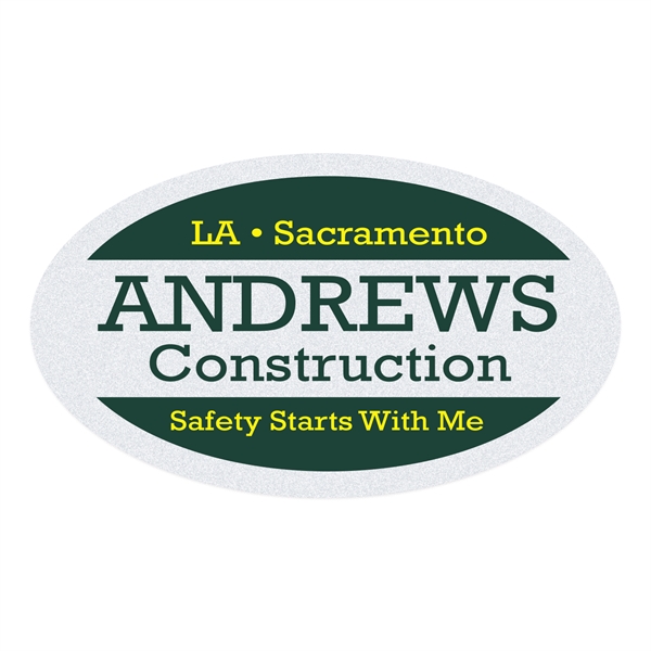 1 3/4" x 3" decal with oval shape made of white... from ASI 56950 Gill Studios Inc / Gill-Line®