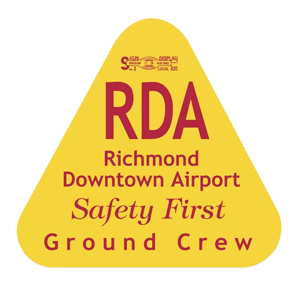 2 1/8" x 2 1/4" decal with triangle shape made of... from ASI 56950 Gill Studios Inc / Gill-Line®