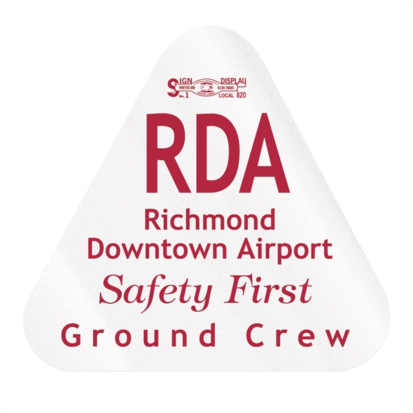 2 1/8" x 2 1/4" decal with triangle shape made of... from ASI 56950 Gill Studios Inc / Gill-Line®