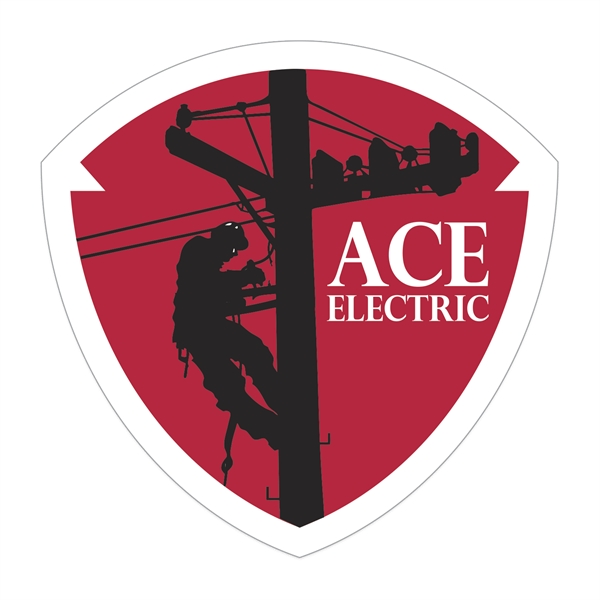 2 1/4" x 2 1/4" decal with shield shape made of... from ASI 56950 Gill Studios Inc / Gill-Line®