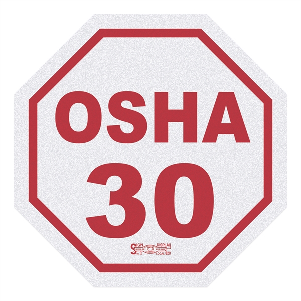 1 3/4" x 1 3/4" octagon decal made of white light... from ASI 56950 Gill Studios Inc / Gill-Line®