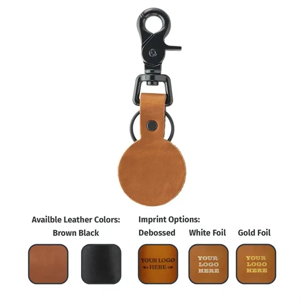 Round Keychain with ZINC Scissor Clip + Split Ring... from ASI 75126 Oowee Products / OOWEE PRODUCTS