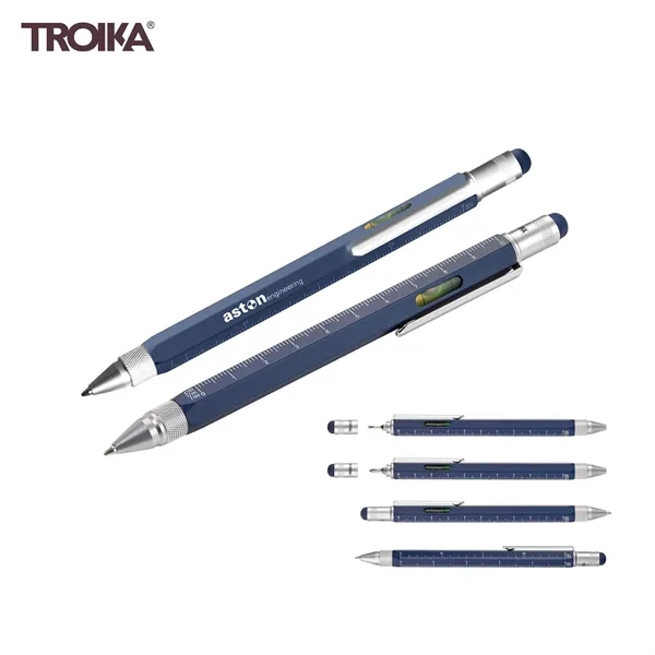 Multi function brass ballpoint pen with 4 different metric ratios.... from ASI 62820 International Merch Concepts / IMC