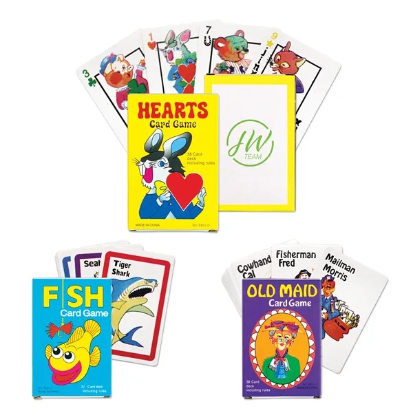 Card Game Assortment Including Old Maid, Hearts & Go Fish.... from ASI 90859 Tempo Industries Inc / Tempo