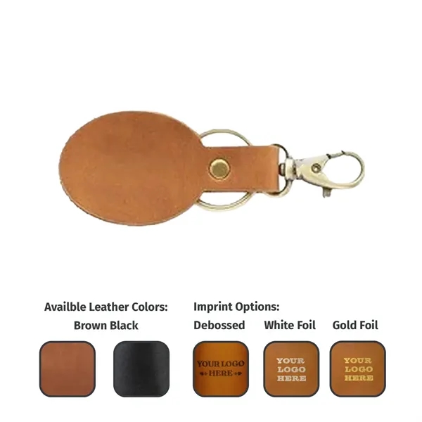 100% Full-Grain Oval Leather Keychain with multiple closure options. Handcrafted in... from ASI 75126 Oowee Products / OOWEE PRODUCTS