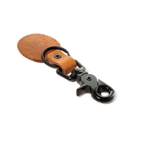 Oval Keychain with ZINC Scissor Clip + Split Ring... from ASI 75126 Oowee Products / OOWEE PRODUCTS