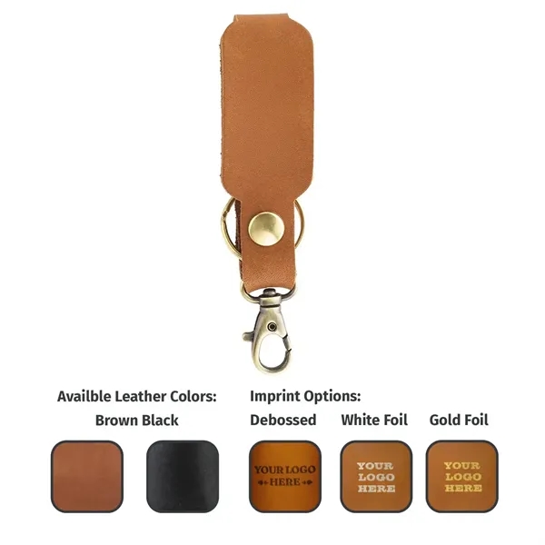 Round Keychain with Small Clasp + Split Ring... from ASI 75126 Oowee Products / OOWEE PRODUCTS