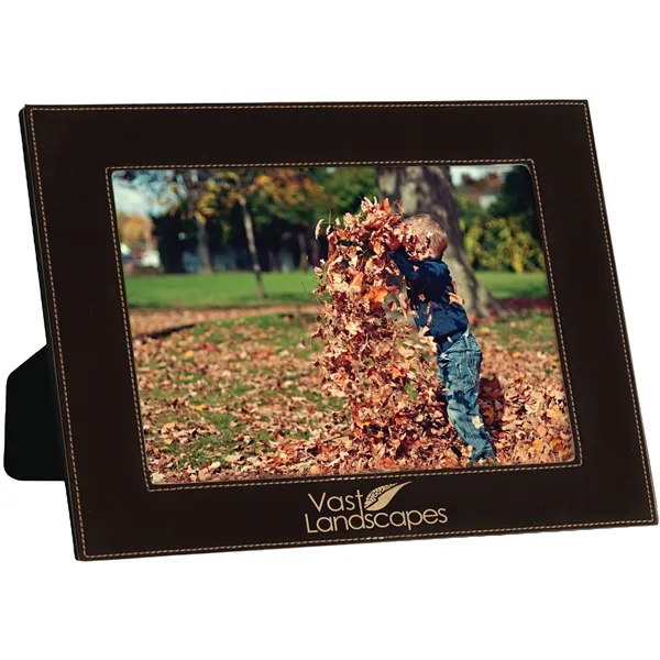 10 3/4" x 12 3/4" x 3/8" black leatherette photo frame... from ASI 74601 Calico