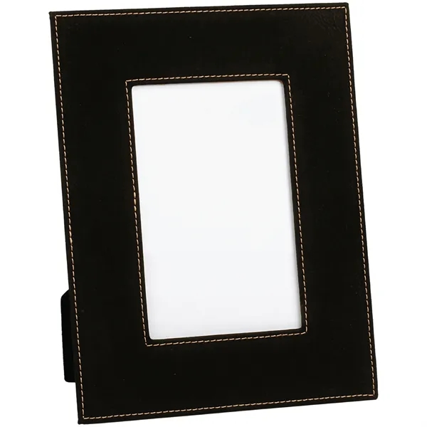 6 3/4" x 8 3/4" x 3/8" black leatherette photo frame... from ASI 74601 Calico