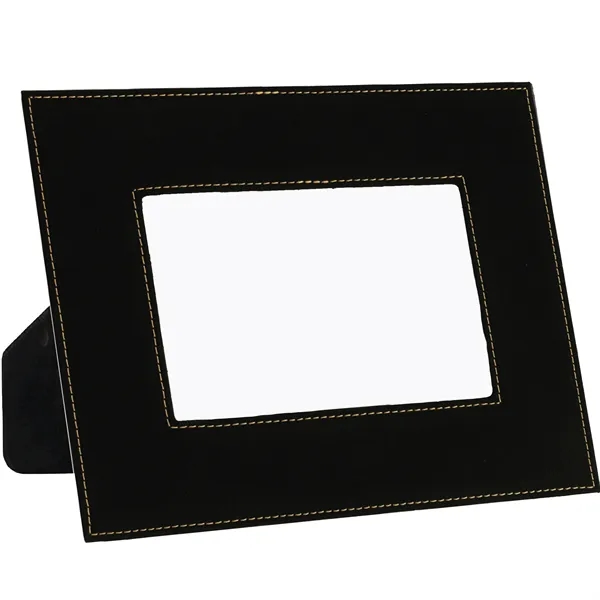 6 3/4" x 8 3/4" x 3/8" black leatherette photo frame... from ASI 74601 Calico
