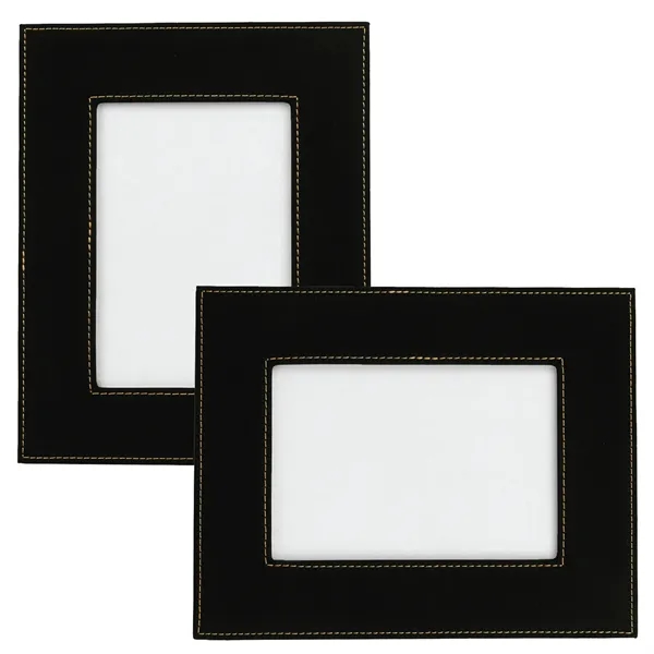 7 3/4" x 9 3/4" x 3/8" black leatherette photo frame... from ASI 74601 Calico