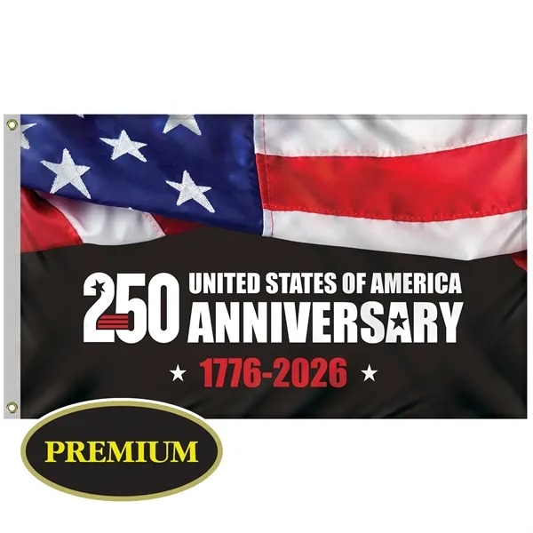3' x 5' Digitally Printed Outdoor Knitted Polyester Single Reverse Flag... from ASI 80228 Quinn