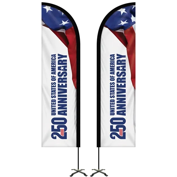 8' Portable Double Sided Half Drop Kit with Cross Base. ACTUAL... from ASI 80228 Quinn