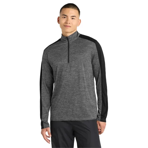 Sport-Tek PosiCharge Electric Heather Colorblock 1/4-Zip ...... from ASI 84863 SanMar