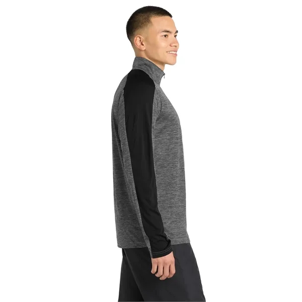 Sport-Tek PosiCharge Electric Heather Colorblock 1/4-Zip ...... from ASI 84863 SanMar