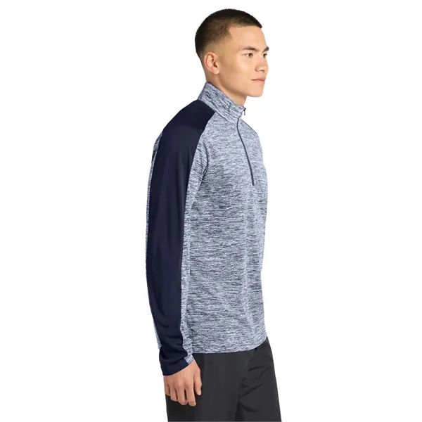 Sport-Tek PosiCharge Electric Heather Colorblock 1/4-Zip ...... from ASI 84863 SanMar