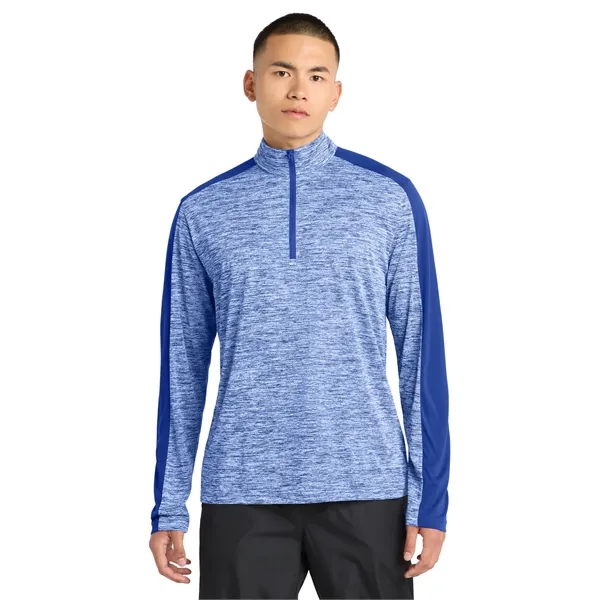 Sport-Tek PosiCharge Electric Heather Colorblock 1/4-Zip ...... from ASI 84863 SanMar