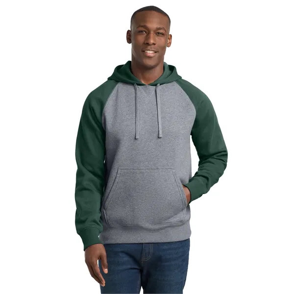 Sport-Tek Raglan Colorblock Pullover Hooded Sweatshirt.... from ASI 84863 SanMar
